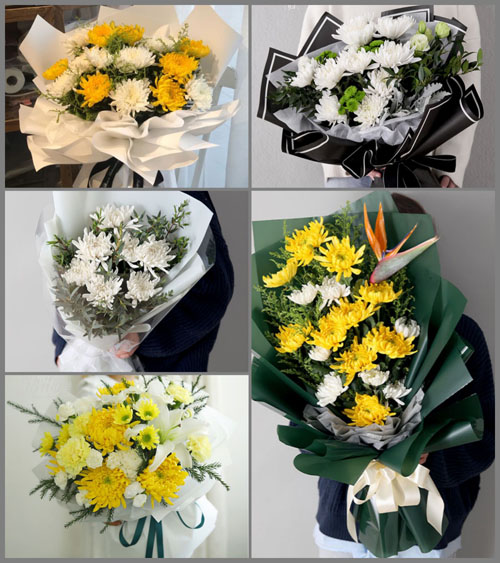 湖南岳阳临湘市黄盖镇白事花束代送